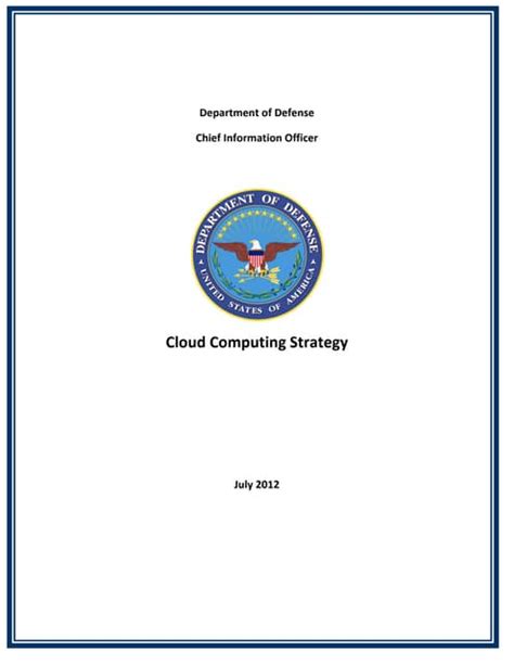 depsecdef cloud memo|DoD Cloud Strategy .
